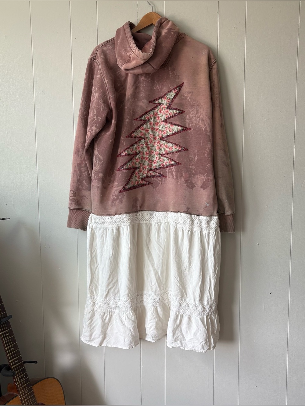 Grateful Dead Inspired Upcycled Hoodie Dress